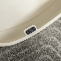 PawHut Foldable 3-Step Pet Stairs, Portable Dog Steps with Non-slip Mats for High Beds, Sofas, 49 x 38 x 38 cm, Cream(m-7)