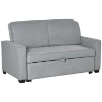 Homcom Canapea Extensibila 2 locuri cu 3 pozitii spatar 154x87x89 cm – Textil(m-1)