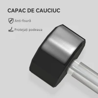 SportNow Set 2 Gantere 10 kg – Metal & Cauciuc, Manere Antiderapante(m-5)