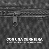 SPORTNOW Copertura Tavolo da Ping Pong 257x153x5 cm in Polietilene Nero con Fibbie e Cerniere incluse(m-6)