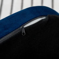 PawHut Sofá para Perros Pequeños con Patas de Madera Funda Lavable y Cojín Desmontable 86x55x33 cm Azul(m-9)