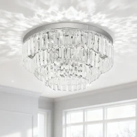 HOMCOM 122 Crystallite Ceiling Chandelier(m-10)