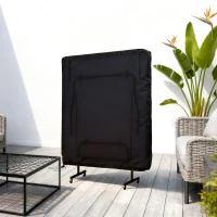 SPORTNOW Copertura Tavolo da Ping Pong 257x153x5 cm in Polietilene Nero con Fibbie e Cerniere incluse(m-2)