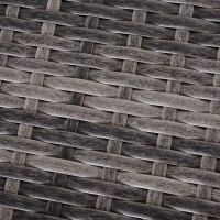 Outsunny 3 Pieces Rattan Garden Furniture Sofa Set, 4 Seater Garden Corner Sofa with 5-Level Reclining Sun Lounger and Storage Coffee Table, Outdoor Furniture Conservatory Set with Cushions, Grey(m-8)