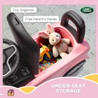 AIYAPLAY Land Rover Licensed Toddler Ride on Car with Horn, Engine Sounds, Under-Seat Storage, for 18-36 Months, Pink(m-7)