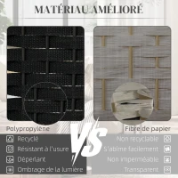 HOMCOM Paravent interieur en bois 6 panneaux 240 x 170 cm séparateur de pièce pliable pour salon, chambre à coucher, naturel(m-4)