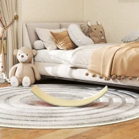 AIYAPLAY Wooden Balance Board for Kids, Wobble Board with Silent Felt for Sensory Play, Blue(m-8)