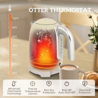 HOMCOM Retro 3000W Kettle and Toaster Set - Cream(m-5)