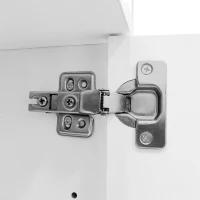 Scarpiera con illuminazione LED, mobile da ingresso con cassetti e ripiani, 80x35x105 cm, Bianco(m-7)