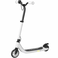HOMCOM E-Scooter, Elektro-Tretroller, 6 km Reichweite, ab 6 Jahren, Stahlrahmen, schwarz+weiß, 76 x 53 x 95cm(m-1)