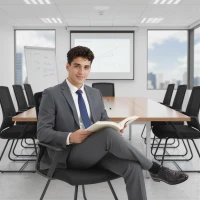 HOMCOM Desk Chair No Wheels, Office Chair with Mesh Back, Lumbar Support, Metal Base for Waiting Room, Conference Room, Black(m-8)