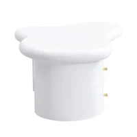 Tavolino da salotto con forma irregolare, 2 cassetti, 97x64x42 cm, Bianco(m-11)