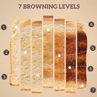 HOMCOM Retro 3000W Kettle and Toaster Set - Cream(m-6)