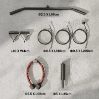 SPORTNOW Aparat Pulley cu Atașament pentru Discuri Greutăți Universale și Accesorii Negru(m-3)