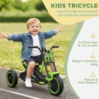 AIYAPLAY Kids Tricycle Baby Trike, Kids Trike with Pedal, 3 Wheel Toddler Balance Bike for Indoor Outdoor Use, Green(m-4)