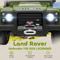 AIYAPLAY Mașină Electrică pentru Copii 3-5 Ani Land Rover 12V și Telecomandă Verde(m-4)