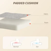 HOMCOM Scaun de Birou cu Masaj și Încălzitor cu Suport pentru Picioare Gri(m-6)