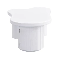 Tavolino da salotto asimmetrico con vano portaoggetti, per soggiorno e uffici, 100x60x37 cm, Bianco(m-12)