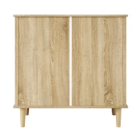 Cassettiera con 4 cassetti in rattan, 80x40x80 cm, Colore naturale(m-11)