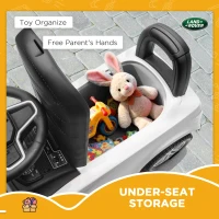 AIYAPLAY Land Rover Licensed Toddler Ride on Car with Horn, Engine Sounds, Under-Seat Storage, for 18-36 Months, White(m-7)