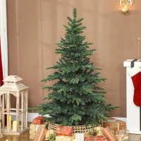 HOMCOM 5ft Artificial Christmas Tree with Realistic Branches, Easy Assembly - Green(m-2)
