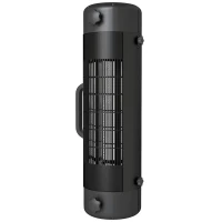 Outsunny Electric Umbrella Parasol Mounted Patio Heater for 25-70 mm Poles, 2000 W Outdoor Garden Heater with 2 Heat Setting, 6 ㎡ Coverage, Tip-Over Protection, Black(m-11)