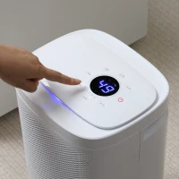 HOMCOM 10L/Day 2200ML Portable Quiet Dehumidifier with WiFi Smart App Control, Electric Moisture Air Dehumidifier for Home Laundry Basement(m-8)