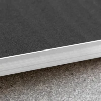 HOMCOM Rampa Pieghevole per Sedia a Rotelle in Alluminio con Rivestimento Antiscivolo e Bordi di Sicurezza, 183x73.5 cm, Nero(m-9)