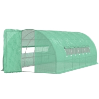 Outsunny Serra a tunnel 600cm x 300cm x 200cm Verde