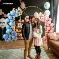 Outsunny Set di 3 Archi da Giardino da 1.8-2-2.2 m, Archetti Decorativi in Metallo, Colore Oro(m-8)