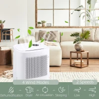 HOMCOM 10L/Day 2200ML Portable Quiet Dehumidifier with WiFi Smart App Control, Electric Moisture Air Dehumidifier for Home Laundry Basement(m-6)