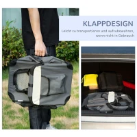 PawHut hondenbox opvouwbare hondentransportbox hondentas 50,5 x 33,5 x 35 cm(m-5)