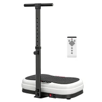 SPORTNOW Vibration Plate, with Adjustable/Removable Handle, Preset Modes, 50 Speeds(m-11)