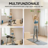 HOMCOM Set 4 Manubri Esagonali da 20 kg Totali in Acciaio e PU da 1 a 4kg, Multicolore(m-4)