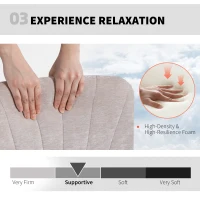 HOMCOM Criss Cross Chair with Wheels, No Arms - Beige(m-6)