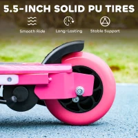 AIYAPLAY Electric Scooter for Kids 6-14 Years, with Colourful Lights, Pink(m-7)