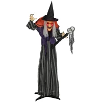 Outsunny 160cm Lifelike Moving Witch Decoration - Multi(m-11)