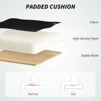 HOMCOM Mesh Back Office Chair, with Lumbar Support - Black(m-6)