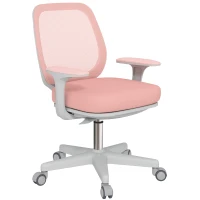 Vinsetto 44-56cm Mesh Back Office Chair - Pink(m-11)