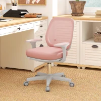 Vinsetto 44-56cm Mesh Back Office Chair - Pink(m-2)