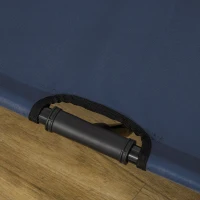 PawHut Raised Dog Bed Cat Elevated Lifted Portable Camping w/ Metal Frame Blue (Large)(m-8)