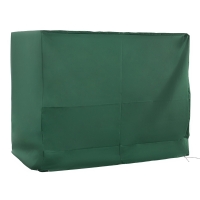 Outsunny Capa para Baloiço de Jardim Capa de Proteção para Baloiço com Cordas Ajustáveis Impermeável Anti UV 240x133x185 cm Verde