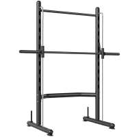 HOMCOM Adjustable Squat Rack, with Pull Up Bar, Barbell Bar for Home Gym(m-1)
