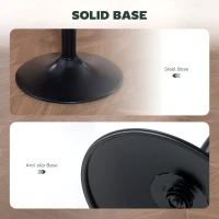 HOMCOM Set of Two Faux Leather Bar Stools - Dark Green(m-8)