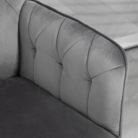 Vinsetto Linen Computer Chair with Armrest, Modern Swivel Chair with Adjustable Height, Dark Grey(m-8)