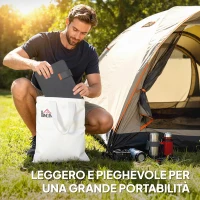 HOMCOM Caricabatteria Solare 36W Pieghevole con Attacco Tipo-C, Impermeabile IP67 in ETFE, Grigio(m-6)