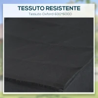 HOMCOM Rimorchio per Bicicletta Porta Oggetti in Acciaio 144×59×80cm(m-5)