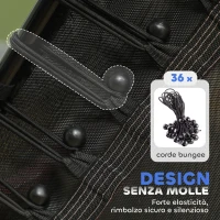 HOMCOM Tappeto Elastico per Bambini con Ingresso a Cerniera e Pali Imbottiti, in Acciaio, PP e EPE, Ø163.5x190 cm, Rosa(m-5)