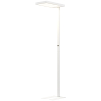 HOMCOM Lampadaire sur pied salon LED dimmable spectre complet pour le soin des yeux télécommande 60 x 32 x 196 cm blanc