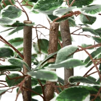 Outsunny Artificial Plant in Pot, Fake Plant for Home Indoor Decor, 160cm, Green(m-10)